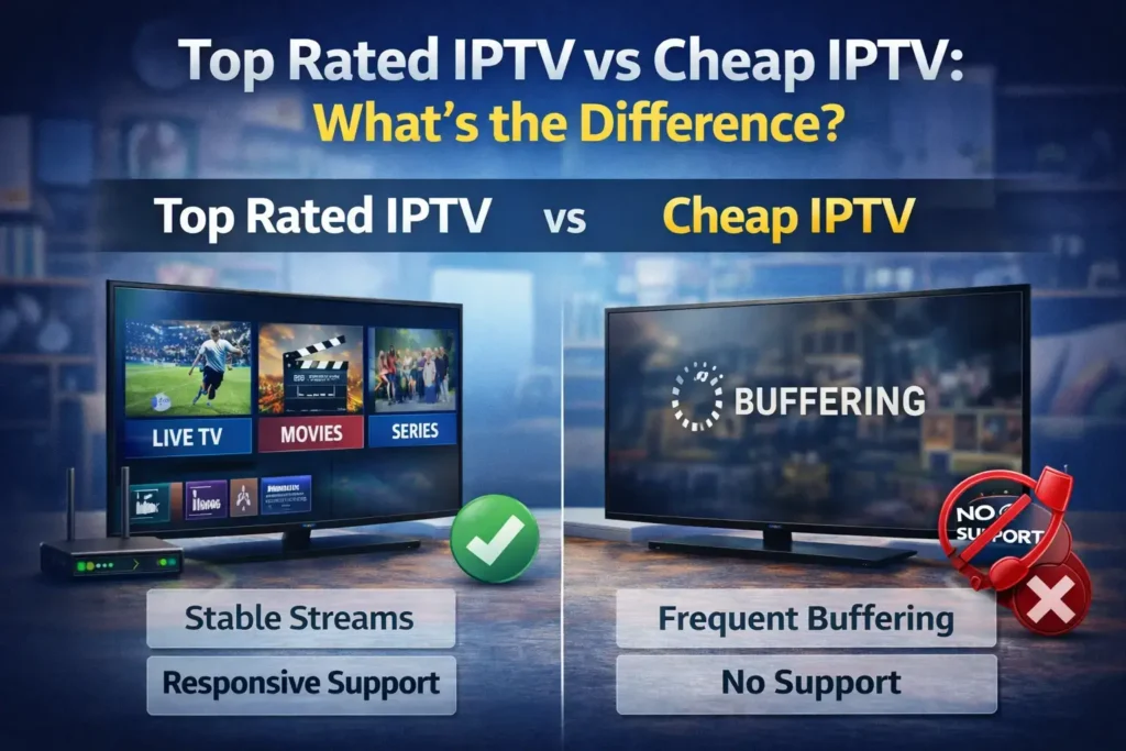 Top Rated IPTV vs Cheap IPTV: What’s the Difference?