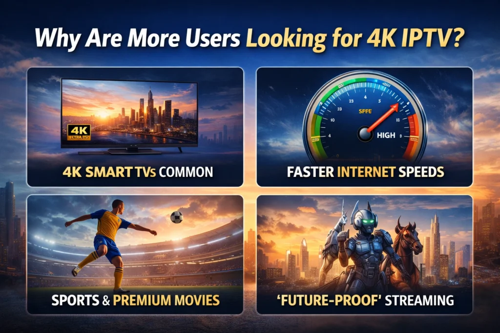 Why Are More Users Looking for 4K IPTV?