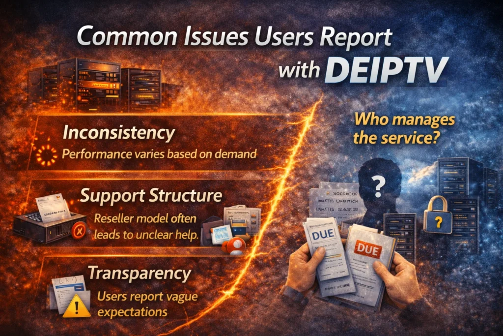 Common Issues Users Report with DEIPTV