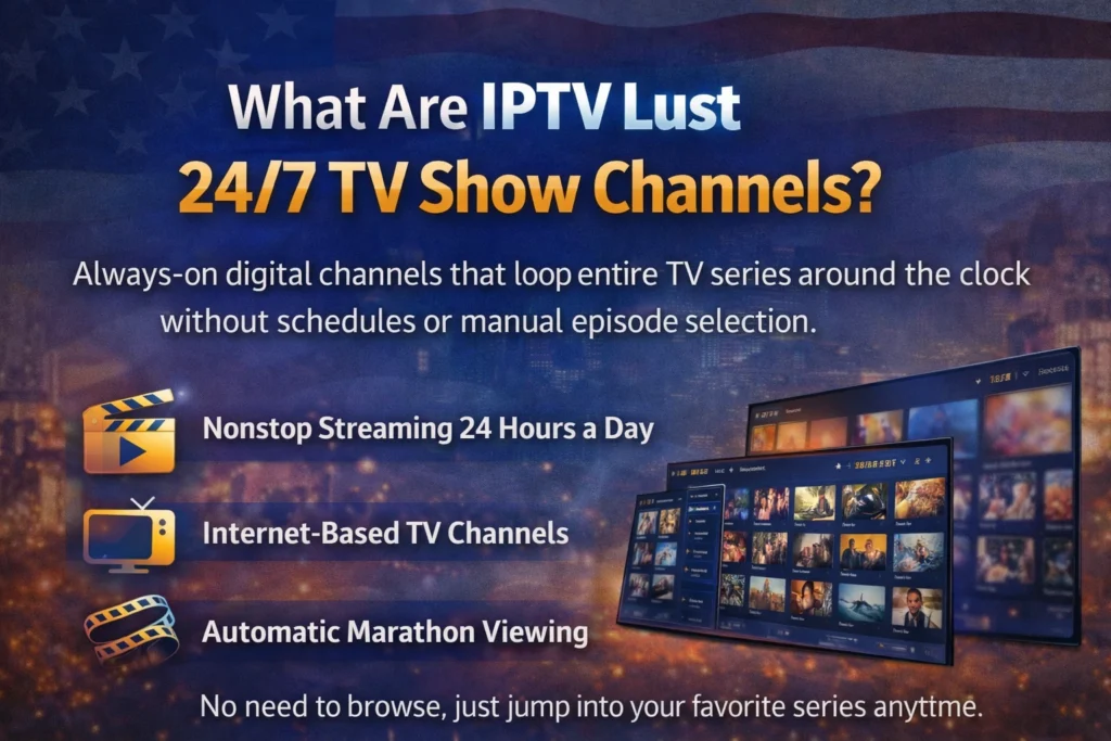 What Are IPTV Lust 24/7 TV Show Channels?
